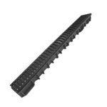 Canal e Grelha Polipropileno Compact Preto 100x10cm Odem