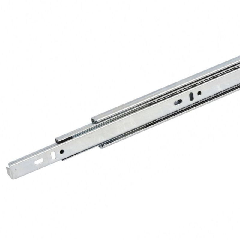 Corrediça Telescópica H35 Mini 400mm Até 25Kg 01 Par Zincada