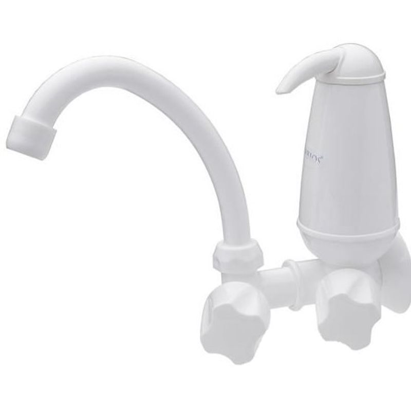 Torneira Filtro de Parede Bica Móvel E05 Branca Acquabios