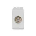 Módulo Tomada Coaxial para Antena de TV Branco Lunare