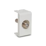 Módulo Tomada Coaxial para Antena de TV Branco Lunare