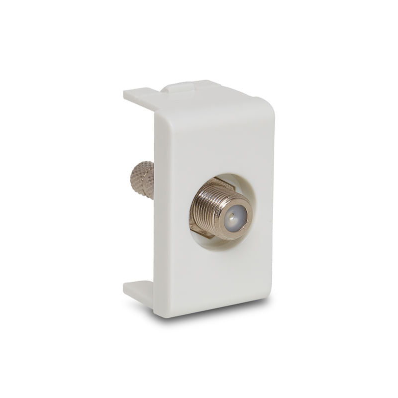 Módulo Tomada Coaxial para Antena de TV Branco Lunare