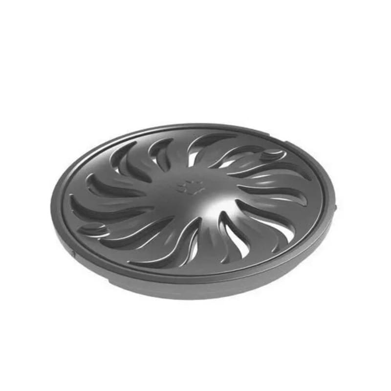 Grelha Redonda Abre e Fecha PVC Cinza DN100 Tigre