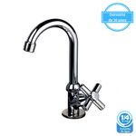 Torneira para Banheiro Mesa 1/4V Bica Média Cromado 8195 C21 ABS