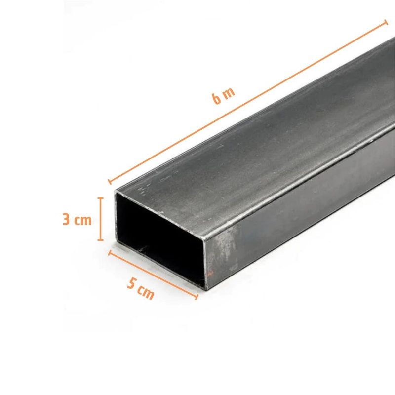 Tubo Retangular Aço 1,5mm 5x3cm 6m Lansa