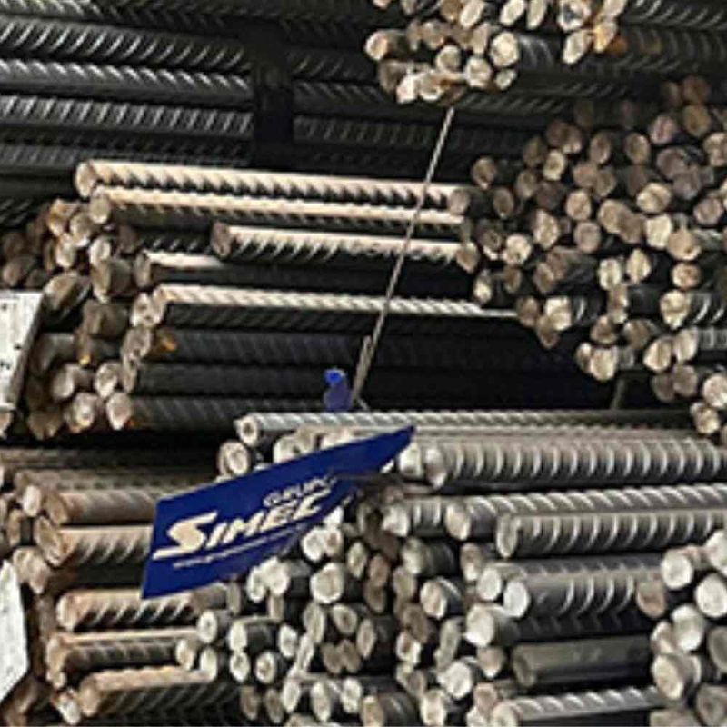 Vergalhão Aço Nervurado CA-50 8mm 5/16" Barra 12m Simec