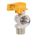 Válvula de Esfera 90 Gás Macho Fêmea BSP com Alavanca 1/2" Emmeti