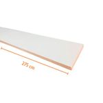 Ripa de MDF 2 Faces Branco Texturizado 15mm 2750x350mm