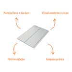 Forro PVC Frisado Branco 7mm 20x300cm Pacote com 9m2