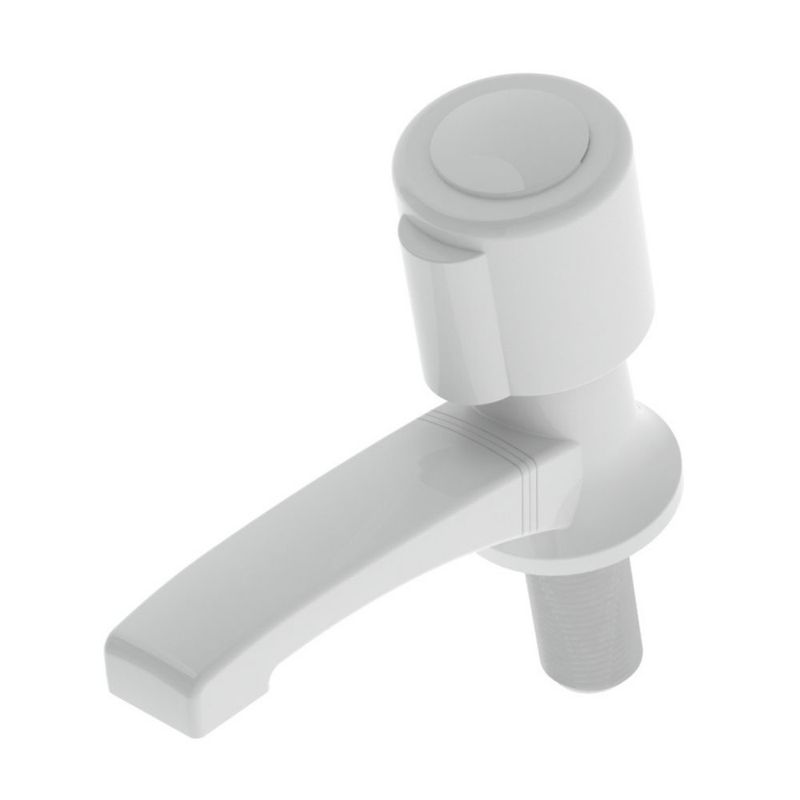 Torneira para Banheiro Mesa Bica Baixa Branco Florença ABS