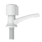 Torneira para Banheiro Mesa Bica Baixa Branco Florença ABS