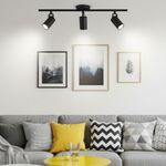 Kit Trilho Preto com 3 Spots LED 15W 1050 Lúmens Luz Branca