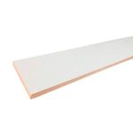 Ripa de MDF 2 Faces Branco Texturizado 15mm 2750x450mm