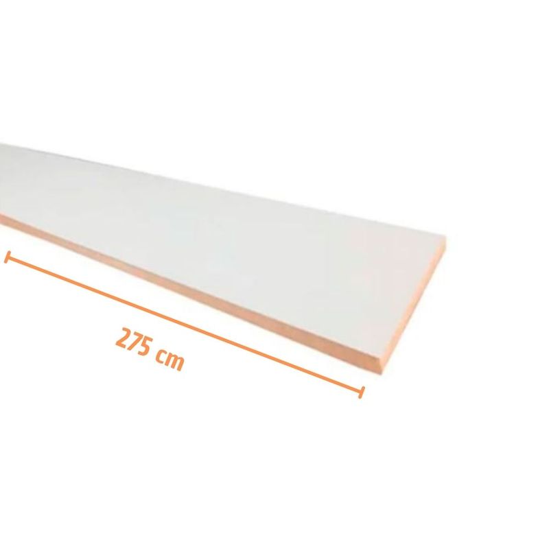 Ripa de MDF 2 Faces Branco Texturizado 15mm 2750x450mm