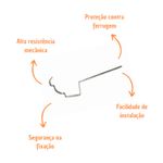 Suporte Externo Moldura Corte 33 Zincado Calhaforte