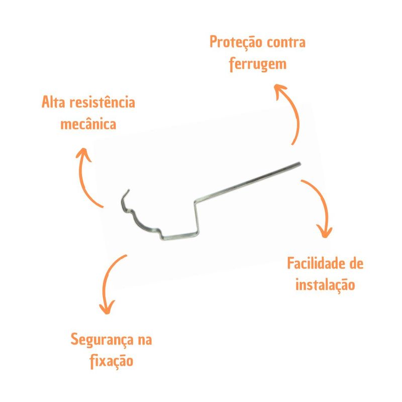 Suporte Externo Moldura Corte 33 Zincado Calhaforte