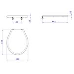 Assento Sanitário Izy - Ravena - Targa Polipropileno Oval Branco