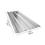 Telha Trapezoidal Metálica Galvalume Natural TR40 0,98x6m Calhaforte