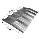Cumeeira Trapezoidal Metálica Galvalume TR25 60x40cm Calhaforte
