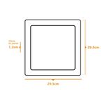 Painel de LED Embutir Slim 24W 29,5x29,5cm 2040 Lúmens Luz Branca