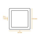 Painel de LED Embutir Slim 18W 22,5X22,5cm 1530 Lúmens Luz Branca