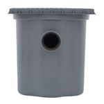 Caixa de Gordura Polipropileno DN100 Cinza 43cm Odem