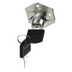 Fechadura Para Gaveta com Chave Escamoteável 22mm Níquelada