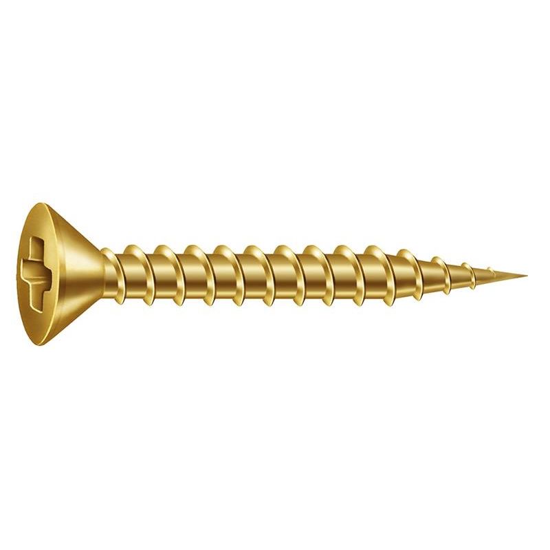 Parafuso Chipboard Cabeça Chata Philips 5,0X100mm 100 peças