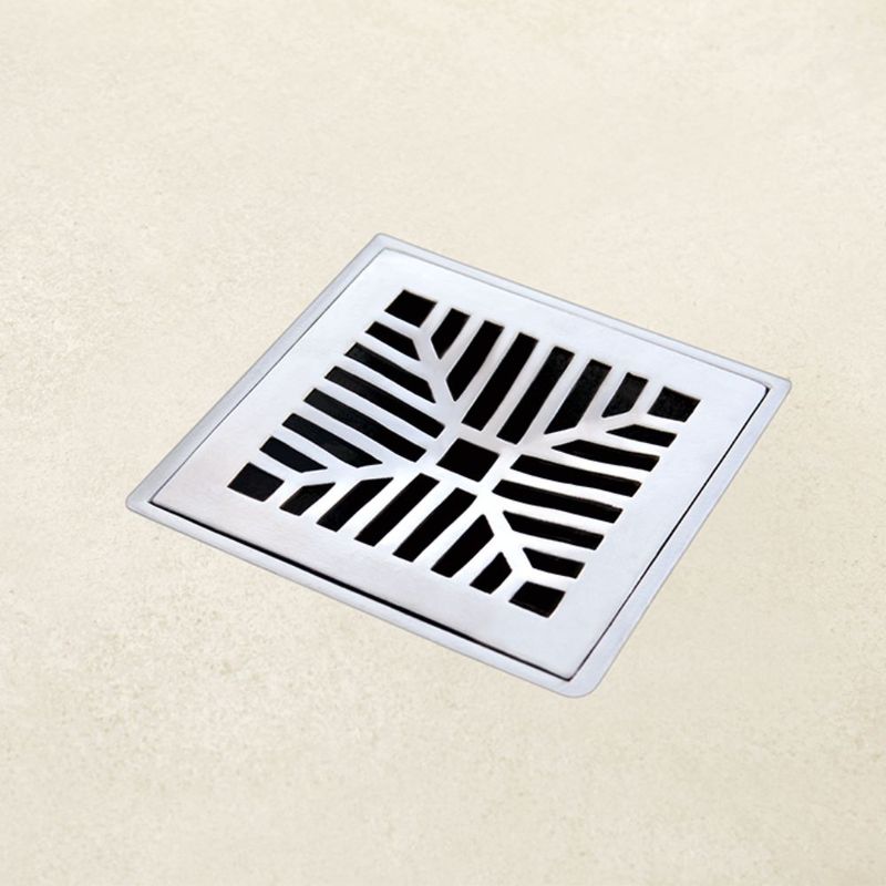 Conjunto Grelha e Porta Grelha Alumínio Côncavo Polido 30x30cm LGMais