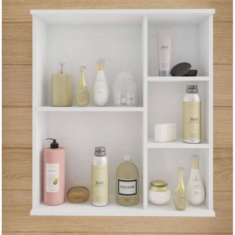 Espelheira para Banheiro Treviso 55,8cm Branco