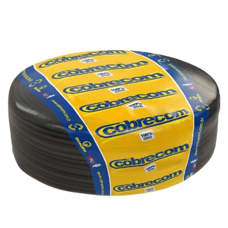 Cabo PP 2x2,5mm² 300/500V Cobrecom 100 Metros