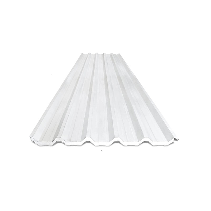 Telha Sanduíche Metálica Galvalume Branco TR40 0,98x3m Calhaforte