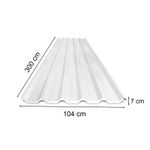 Telha Sanduíche Metálica Galvalume Branco TR40 0,98x3m Calhaforte