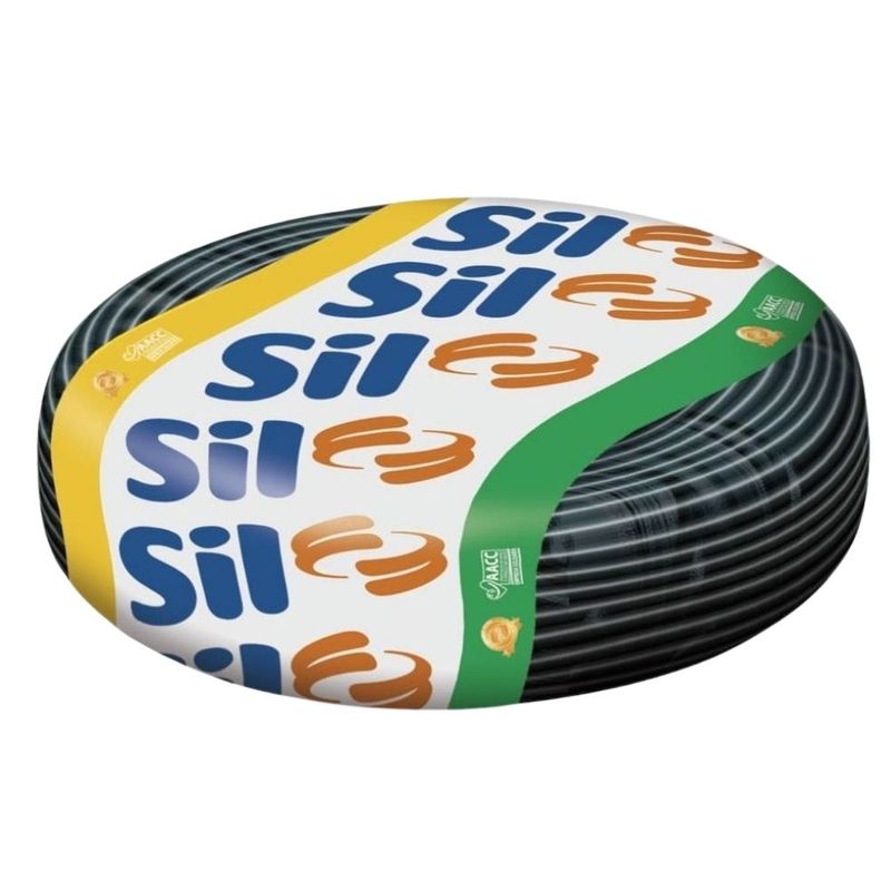 Cabo Flexível 2,5mm² 750V Preto Sil 100 Metros