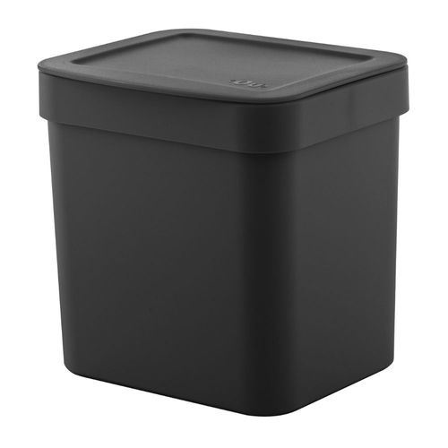 Lixeira Trium 4,7L Preta com Trampa Ou