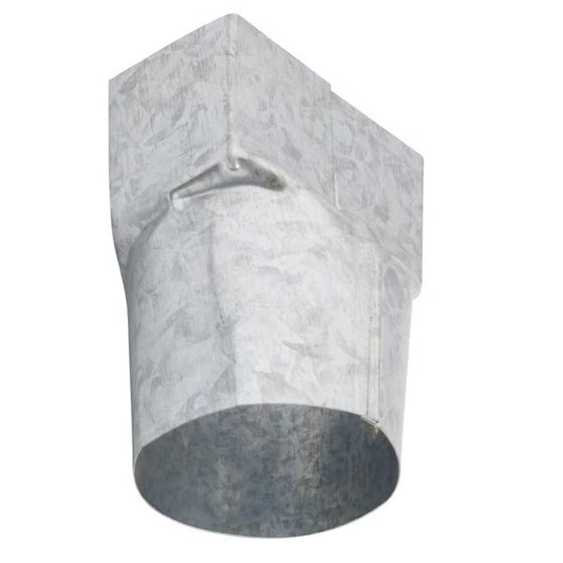 Bocal Misto Quadrado para Redondo Aço Corte 33 4" Zincado Calhaforte