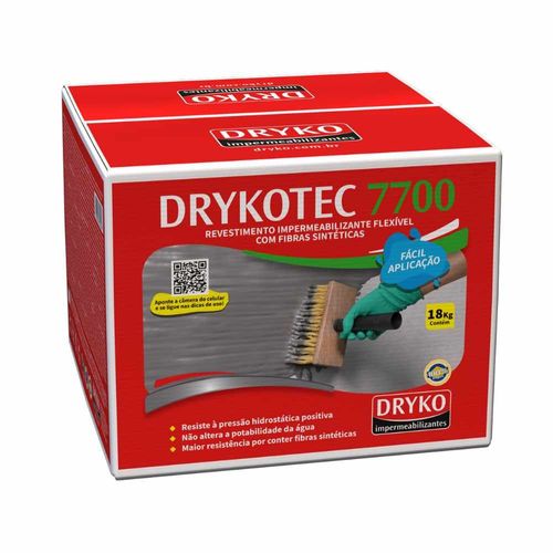 Argamassa Impermeabilizante Drykotec 7700 com Fibras 18kg