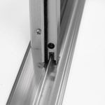 Janela de Correr 4 Folhas sem Grade Alumínio Brilhante 100x150cm