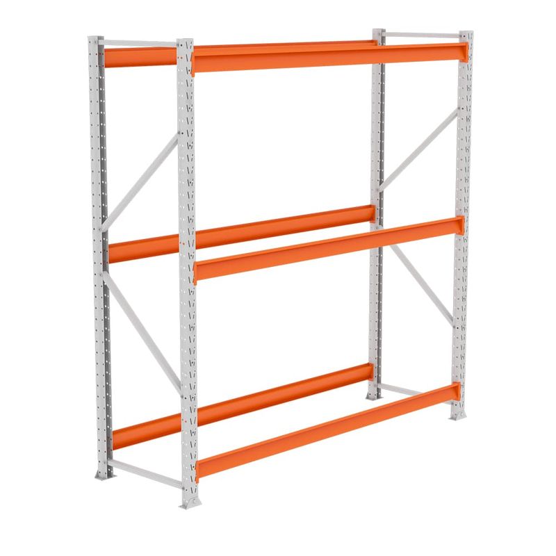 Mini Porta Pallet Módulo Inicial 200x180x60cm até 250Kg Aço Cinza