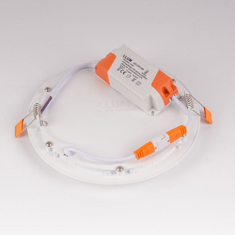 Painel de LED Embutir Slim 12W 17cm 1020 Lúmens Luz Neutra