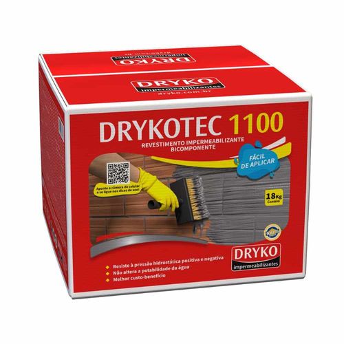 Argamassa Impermeabilizante Semi Flexível Drykotecc 1100 18Kg