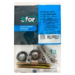 Parafuso para Vaso Sanitário B8 75mm 2 Peças Sforplast