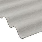Telha Ondulada de Fibrocimento Cinza 5mm 2,44x1,1m Casalit