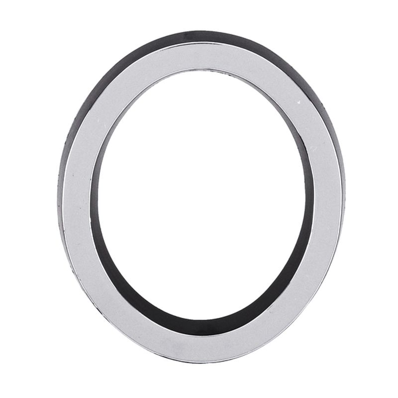 Número 0 Plástico Preto Cromado 4cm