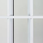 Janela de Correr 2 Folhas com Grade Alumínio Branco 100x120cm