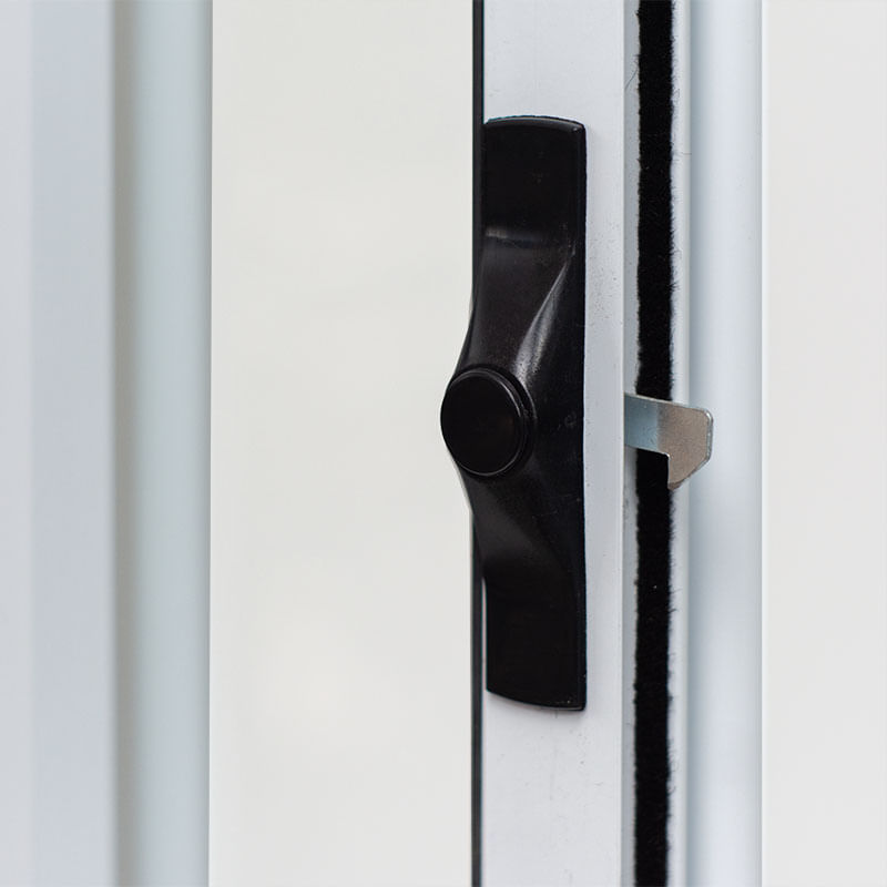 Janela de Correr 2 Folhas com Grade Alumínio Branco 100x120cm