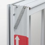 Janela de Correr 2 Folhas com Grade Alumínio Branco 100x120cm