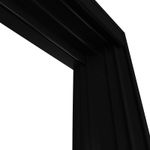 Janela de Correr 2 Folhas sem Grade Alumínio Preto 100x120cm