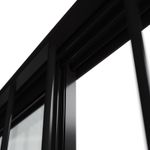 Janela de Correr 4 Folhas com Grade Alumínio Preto 100x150cm