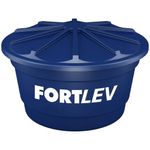Caixa d'Água Polietileno com Tampa Azul 1000L Fortlev